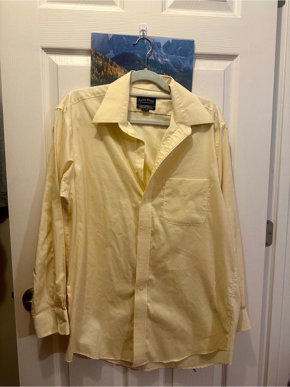 Club Room Yellow Dress Shirt 16